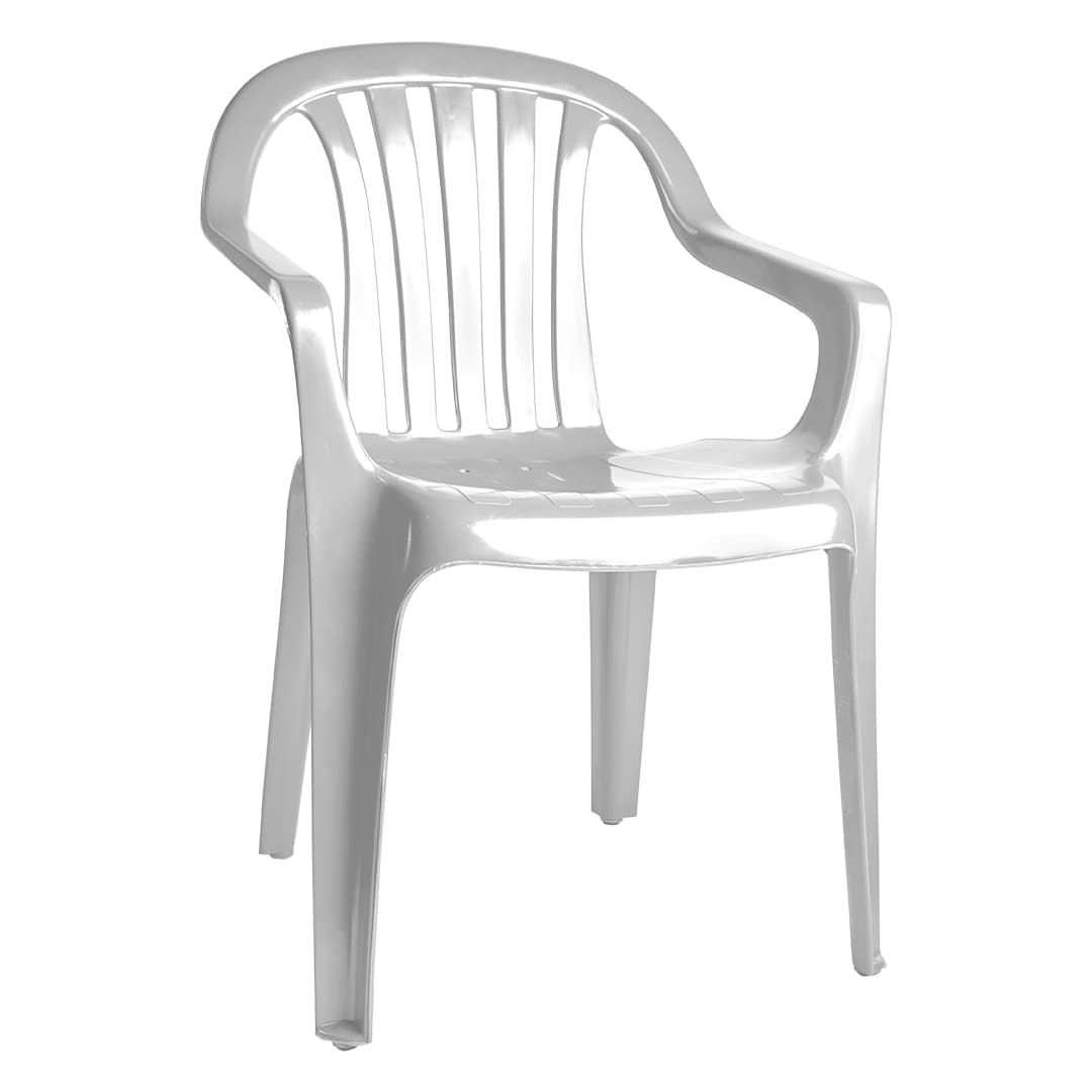 Alquiler de Silla plástica con Posa Brazos